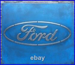 Vintage Ford sports car Metal Sign