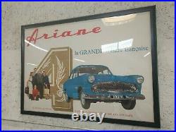 Vintage French Ariane automobile poster, 1960s. Perfect for the car enthusiast i