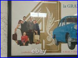 Vintage French Ariane automobile poster, 1960s. Perfect for the car enthusiast i