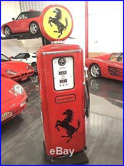 Vintage GAS PUMP Ferrari Style Showroom Display Dealer Sign Garage Art Classic