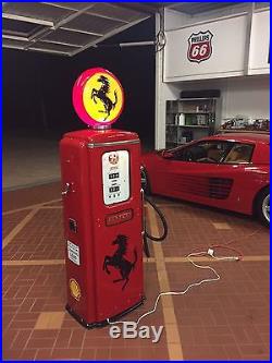 Vintage GAS PUMP Ferrari Style Showroom Display Dealer Sign Sign Garage Art