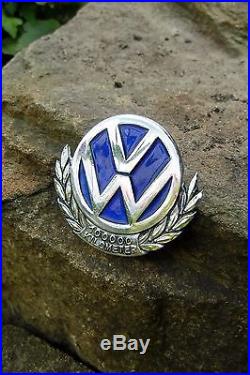 Vintage GERMAN Volkswagen VW Bug COX Beetle 100000 km Car Badge MARKED Paulmann