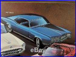Vintage GM Dealer Showroom Sign 40x20, Signed by Artist #217/400 (Corvette, etc)