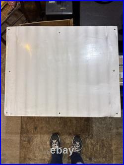 Vintage Galvanized Steel Sign Car Wash Instructions $. 75