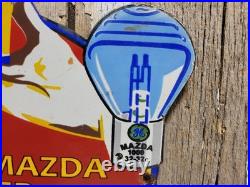 Vintage General Electric Porcelain Sign Edison Mazda Auto Lamp Car Light Bulb Ge