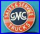 Vintage-General-Motors-Porcelain-Gas-Auto-Trucks-Gmc-Sales-Dealer-Service-Sign-01-ld