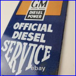 Vintage General Motors Sign GM Automobiles Trucks Gas Diesel Porcelain Sign