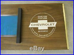 Vintage Genuine Chevrolet GM Accessories Showroom Dealership Dealer Signs Pair