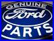 Vintage-Genuine-Ford-Parts-16-5-Porcelain-Metal-Car-Truck-Gasoline-Oil-Sign-01-odxd