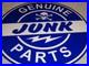 Vintage-Genuine-Junk-Parts-11-3-4-Porcelain-Metal-Car-Truck-Gasoline-Oil-Sign-01-nmvp