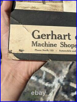 Vintage Gerhart & Mitchell Machine Shop Advertising Card Yuma Colorado RARE
