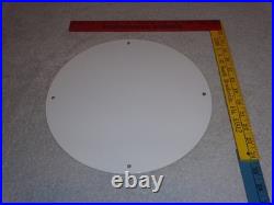 Vintage Gilmore Record Break Gasoline Car +flag 11 3/4 Porcelain Metal Oil Sign