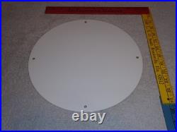 Vintage Gilmore Record Break Gasoline Car +flag 11 3/4 Porcelain Metal Oil Sign