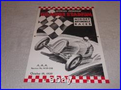 Vintage Gilmore Stadium Midget Car Race 18 Porcelain Metal Gasoline & Oil Sign
