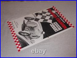 Vintage Gilmore Stadium Midget Car Race 18 Porcelain Metal Gasoline & Oil Sign