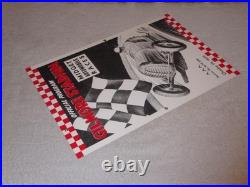 Vintage Gilmore Stadium Midget Car Race 18 Porcelain Metal Gasoline & Oil Sign