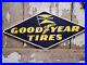 Vintage-Good-Year-Tires-Sign-Cast-Iron-Metal-Advertising-Diamond-Auto-Car-Gas-01-fc
