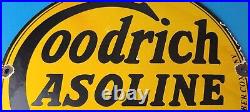 Vintage Goodrich Gasoline Porcelain Sign Tires Auto Car Mechanic Gas Pump Sign