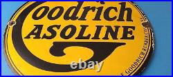 Vintage Goodrich Gasoline Porcelain Sign Tires Auto Car Mechanic Gas Pump Sign