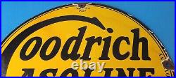 Vintage Goodrich Gasoline Porcelain Sign Tires Auto Car Mechanic Gas Pump Sign