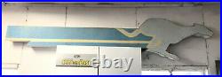Vintage Greyhound Bus Sign 8 Foot Long Lighted Gas Oil Very Rare