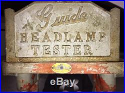 Vintage Guide Lamp Corporation Headlamp Tester Guide Headlamps