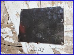 Vintage Gulf Porcelain Sign Supreme Auto Oil Gas Pump Plate For Sale Here Penna