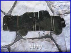 Vintage Hancock Auto And Tire Service Tanker Porcelain Sign 12×5