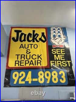 Vintage Hand Painted Auto/truck Shop Sign