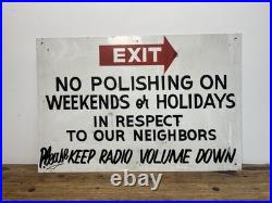 Vintage Hand Painted Car Wash Sign