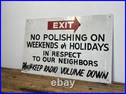 Vintage Hand Painted Car Wash Sign