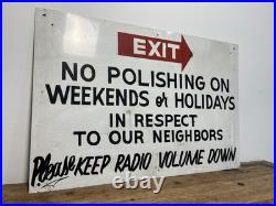 Vintage Hand Painted Car Wash Sign