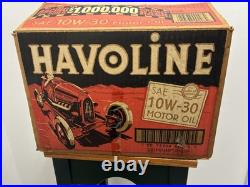 Vintage Havoline Oil Anniversary Quart Case With 1904 Race Car Graphics (Box Only)