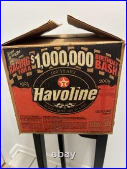 Vintage Havoline Oil Anniversary Quart Case With 1904 Race Car Graphics (Box Only)