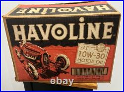 Vintage Havoline Oil Anniversary Quart Case With 1904 Race Car Graphics (Box Only)