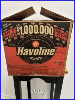 Vintage Havoline Oil Anniversary Quart Case With 1904 Race Car Graphics (Box Only)