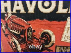 Vintage Havoline Oil Anniversary Quart Case With 1904 Race Car Graphics (Box Only)