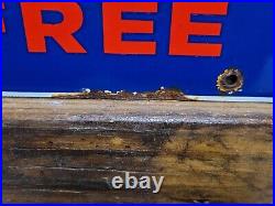 Vintage Havoline Porcelain Sign Car Motor Oil Service Auto Parts 3-34 Wax Free