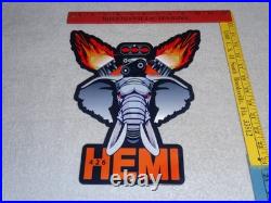 Vintage Hemi 426 Chrysler Dodge Elephant Engine 12 Metal Car Gasoline Oil Sign