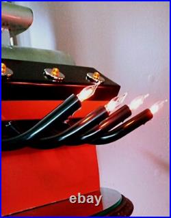 Vintage Hemi Engine Mopar Custom Folk Art Mail Box Lighted Display HUGE! (VIDEO)