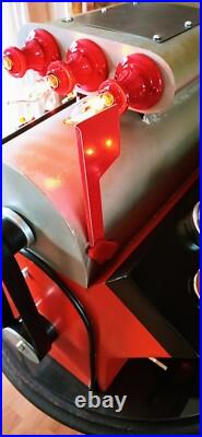 Vintage Hemi Engine Mopar Custom Folk Art Mail Box Lighted Display HUGE! (VIDEO)