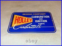 Vintage Holley Carburetor & Auto Car Ignition Parts 12 Metal Gasoline Oil Sign