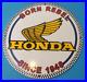 Vintage-Honda-Automobiles-Dealer-Porcelain-Gas-Motorcycles-Service-Sales-Sign-01-ercu