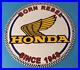 Vintage-Honda-Automobiles-Dealer-Porcelain-Gas-Motorcycles-Service-Sales-Sign-01-ga