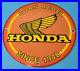 Vintage-Honda-Automobiles-Dealer-Porcelain-Gas-Motorcycles-Service-Sales-Sign-01-okd
