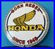 Vintage-Honda-Automobiles-Dealer-Porcelain-Gas-Motorcycles-Service-Sales-Sign-01-wxp