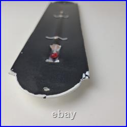 Vintage Honda Automobiles Sign Service Gas Pump Sign on Porcelain Thermometer Vintage Honda Automobiles Sign Service Gas Pump Sign on Porcelain Thermometer