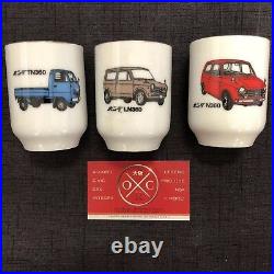 Vintage Honda Sake Cups Espresso Glass Collectible Mugs TN360 N360 LN360 60s 70s