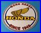 Vintage-Honda-Sign-Motorcycle-Biker-Automobile-Gas-Pump-Service-Porcelain-Sign-01-zhm