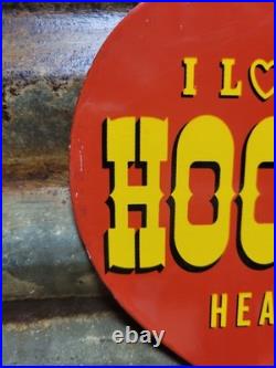 Vintage Hooker Headers Porcelain Sign Old Automotive Engine Exhaust Muscle Car